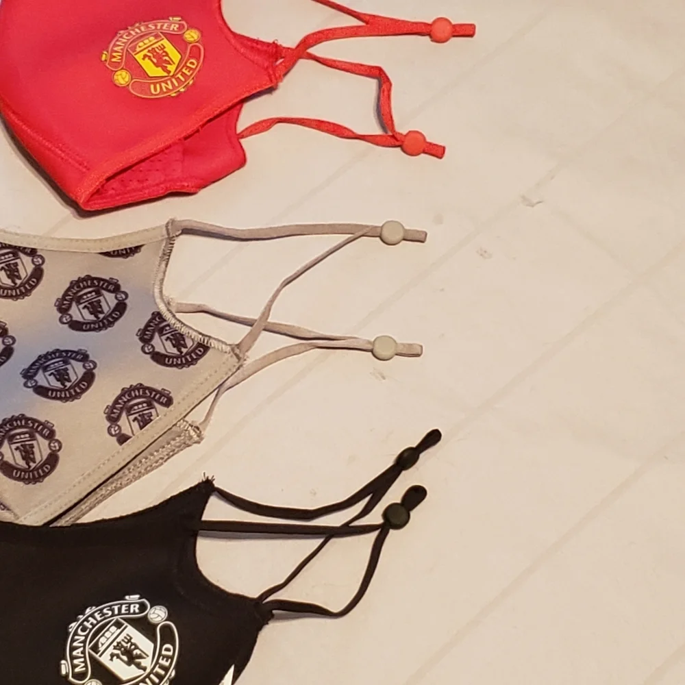 Manchester United Face Masks Pack (Set of 3) RARE